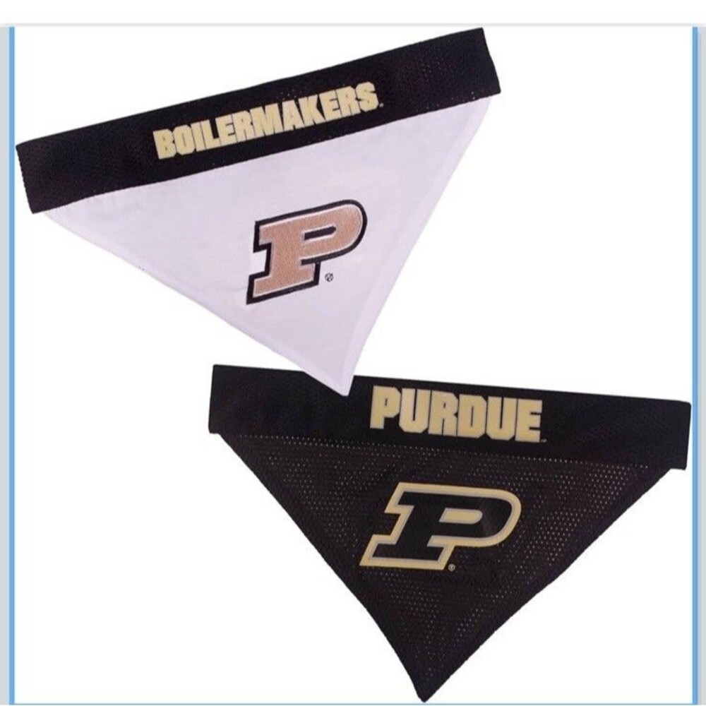 Pets First Collegiate Purdue Boilermakers Reversible Dog Collar Bandana L / XL